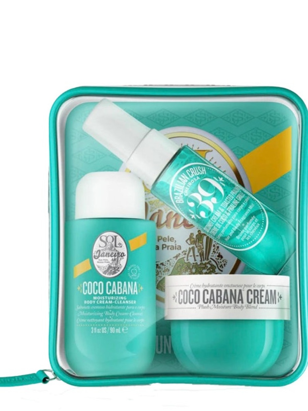 Sol de Janeiro Coco Cabana Travel Body Set - Turquoise and White Accents